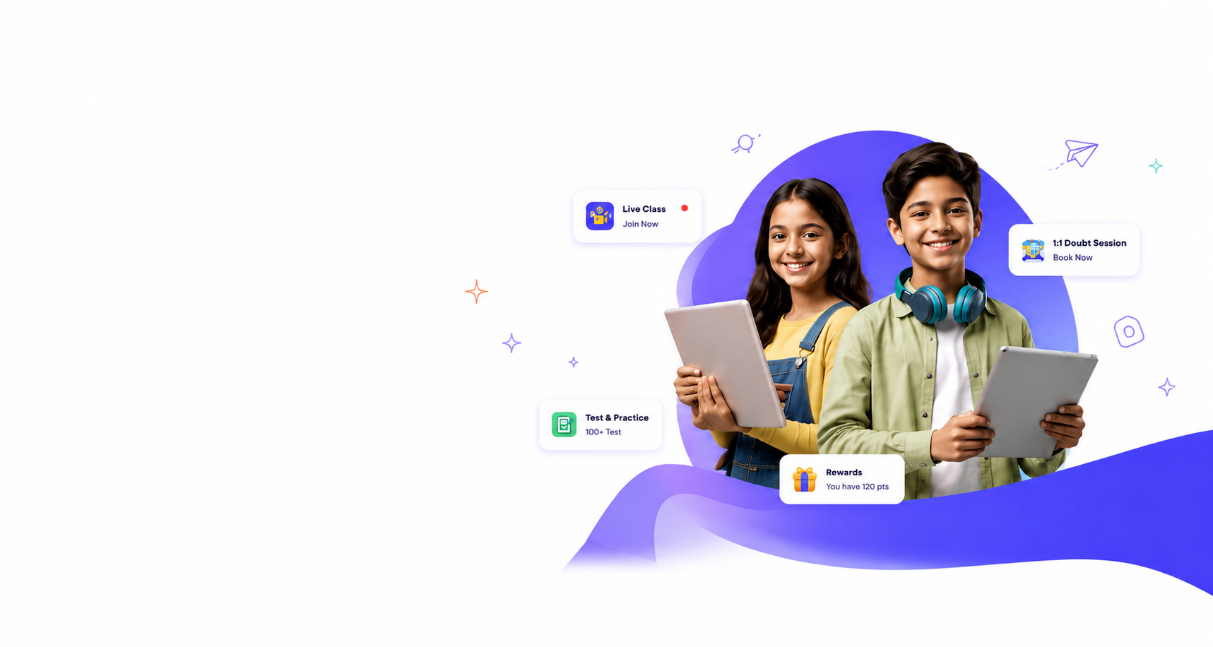 Two students carrying books, ready to learn with DoubtComm